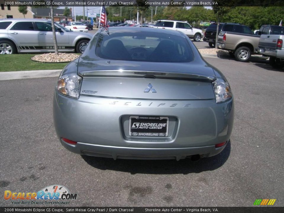 2008 Mitsubishi Eclipse GS Coupe Satin Meisai Gray Pearl / Dark Charcoal Photo #5