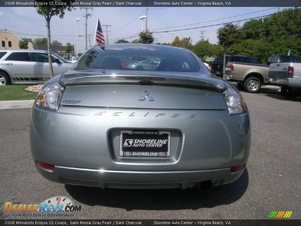 2008 Mitsubishi Eclipse GS Coupe Satin Meisai Gray Pearl / Dark Charcoal Photo #6
