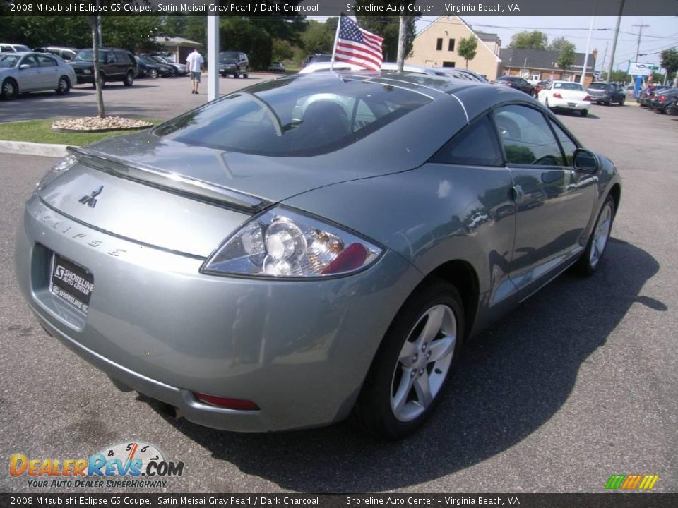 2008 Mitsubishi Eclipse GS Coupe Satin Meisai Gray Pearl / Dark Charcoal Photo #7