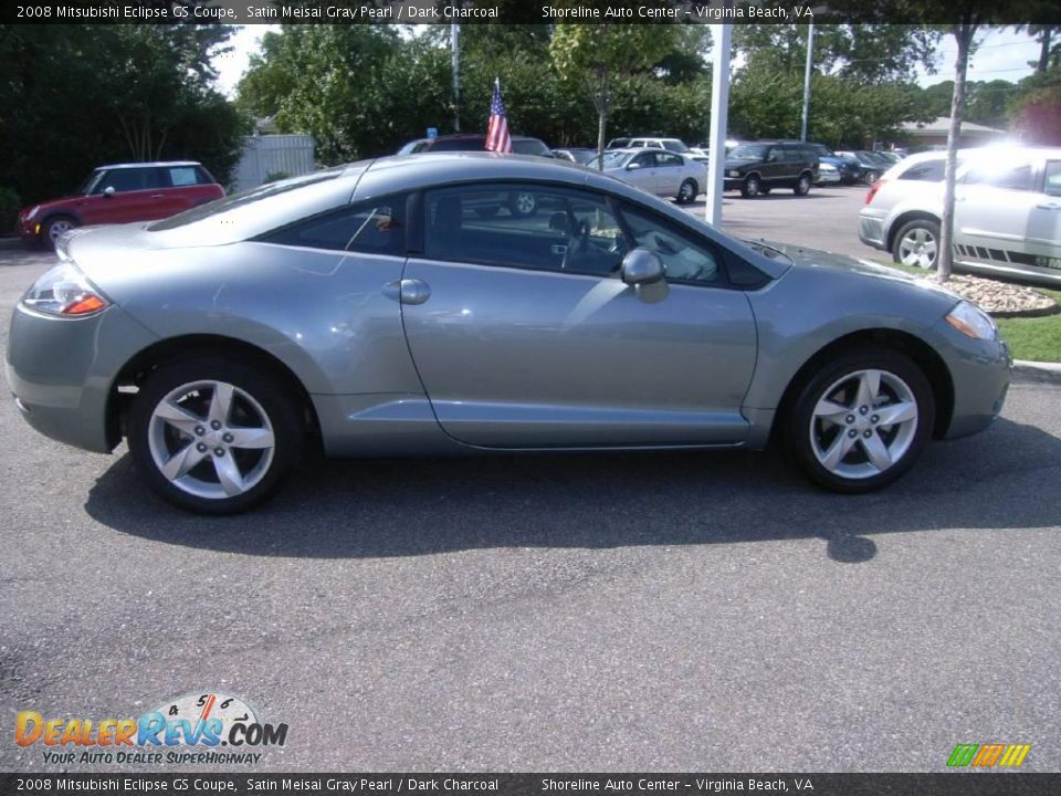 2008 Mitsubishi Eclipse GS Coupe Satin Meisai Gray Pearl / Dark Charcoal Photo #8