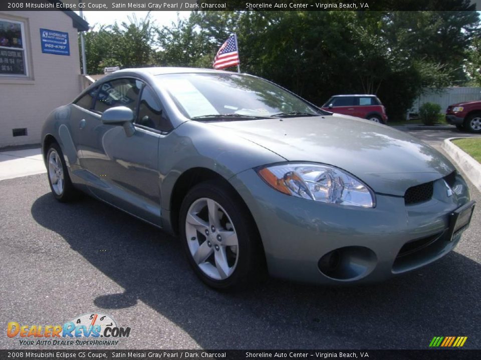 2008 Mitsubishi Eclipse GS Coupe Satin Meisai Gray Pearl / Dark Charcoal Photo #9