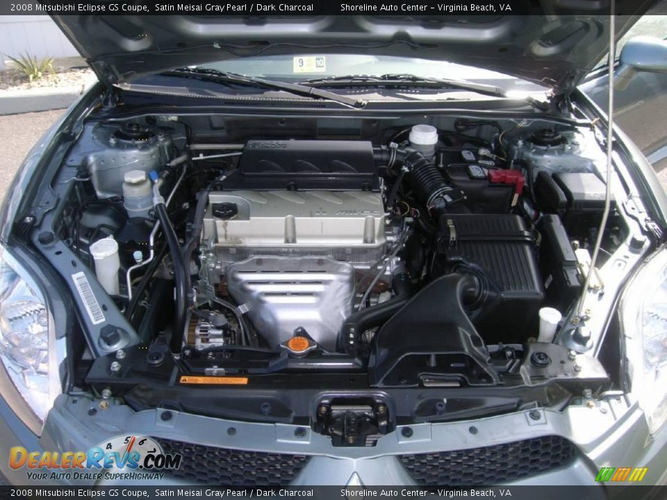 2008 Mitsubishi Eclipse GS Coupe Satin Meisai Gray Pearl / Dark Charcoal Photo #10