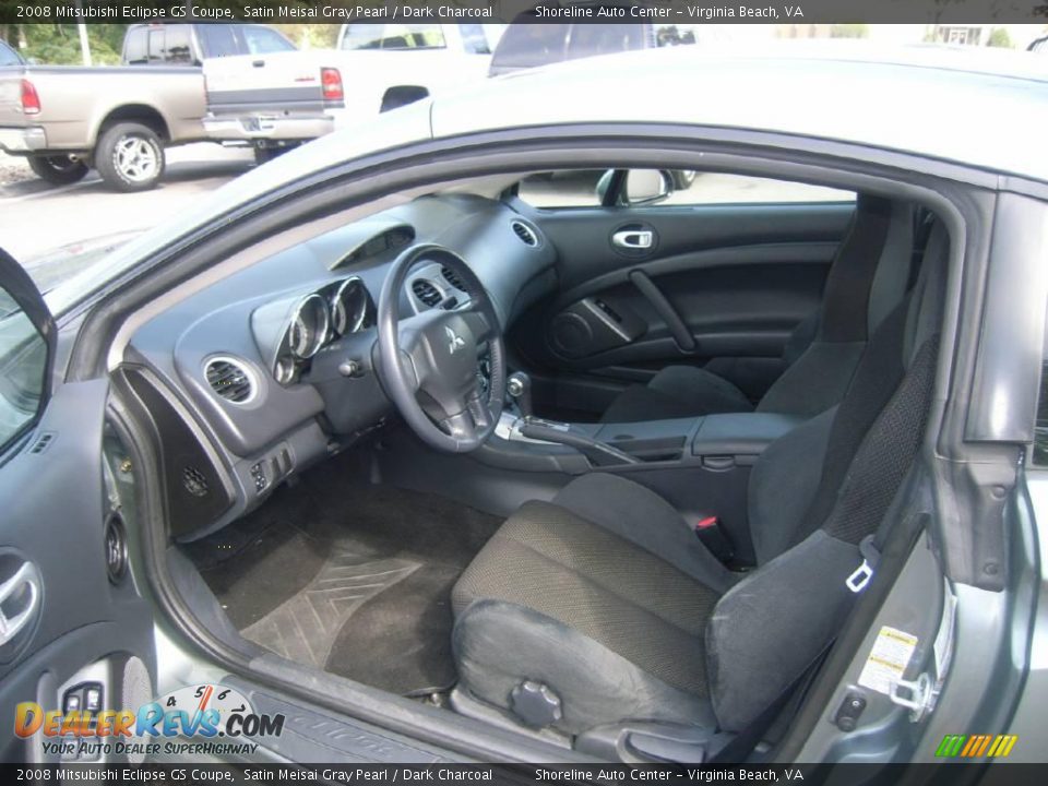 2008 Mitsubishi Eclipse GS Coupe Satin Meisai Gray Pearl / Dark Charcoal Photo #13