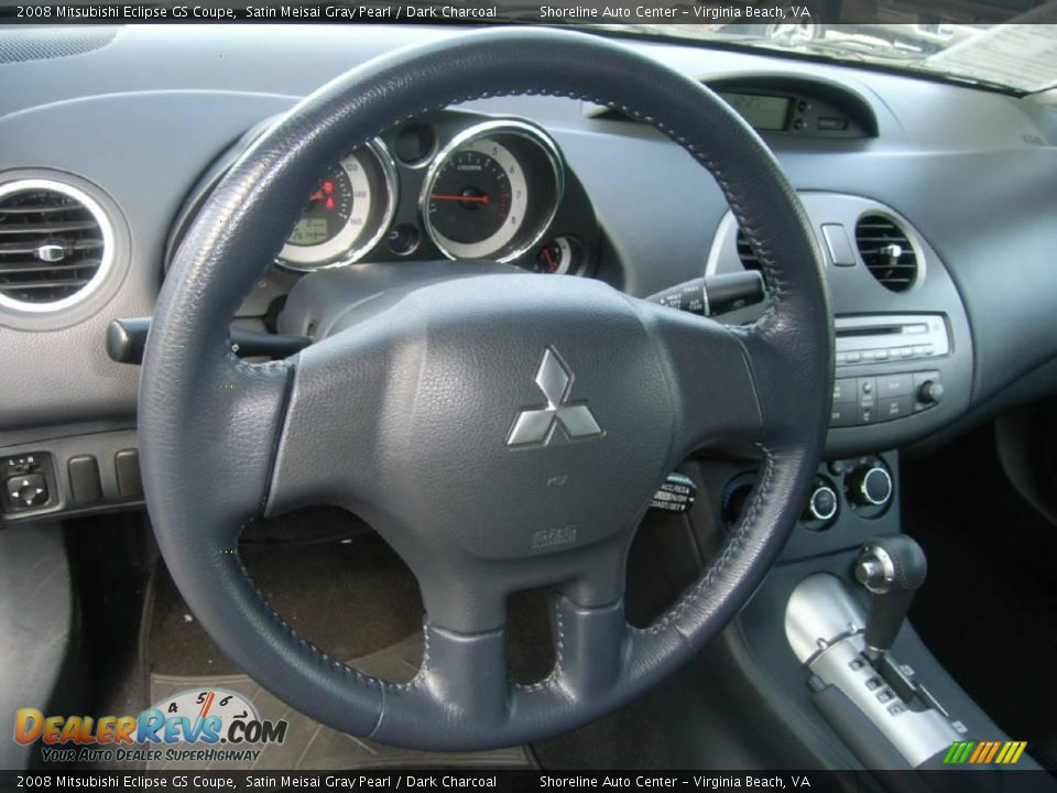 2008 Mitsubishi Eclipse GS Coupe Satin Meisai Gray Pearl / Dark Charcoal Photo #15