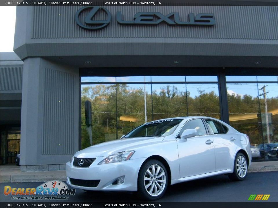 2008 Lexus IS 250 AWD Glacier Frost Pearl / Black Photo #1