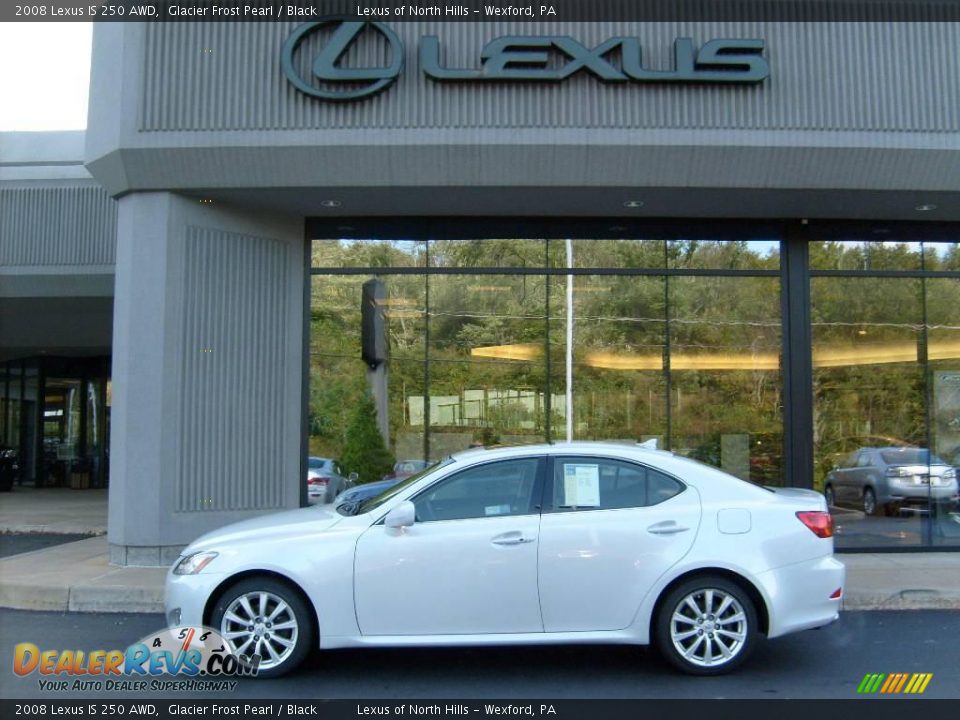 2008 Lexus IS 250 AWD Glacier Frost Pearl / Black Photo #2