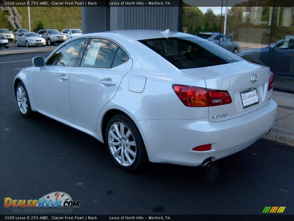 2008 Lexus IS 250 AWD Glacier Frost Pearl / Black Photo #3