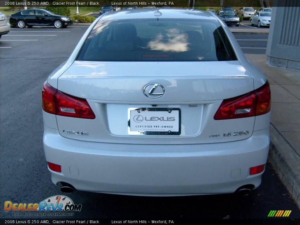 2008 Lexus IS 250 AWD Glacier Frost Pearl / Black Photo #4