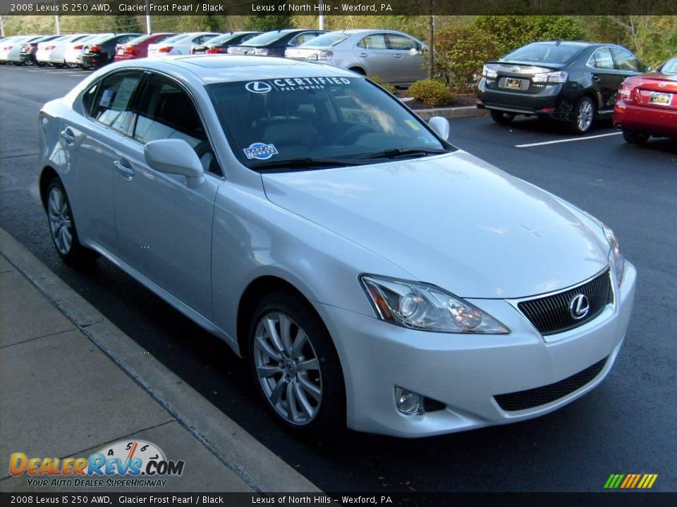 2008 Lexus IS 250 AWD Glacier Frost Pearl / Black Photo #6
