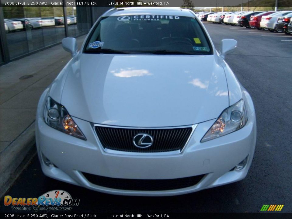 2008 Lexus IS 250 AWD Glacier Frost Pearl / Black Photo #7