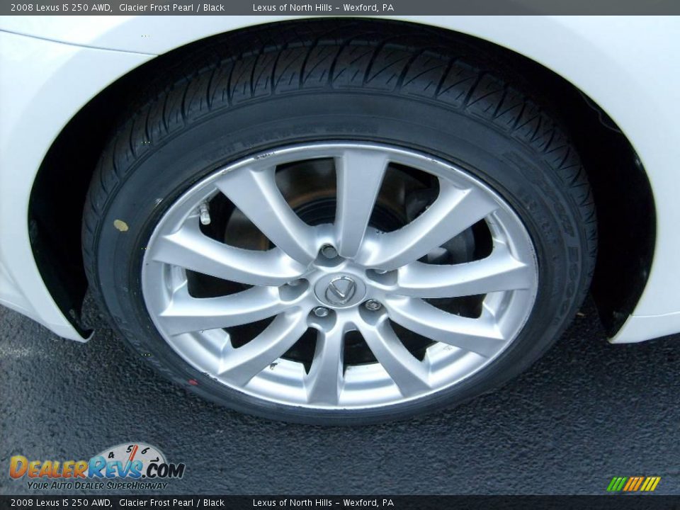 2008 Lexus IS 250 AWD Glacier Frost Pearl / Black Photo #8