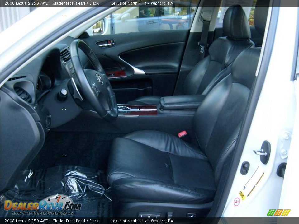 2008 Lexus IS 250 AWD Glacier Frost Pearl / Black Photo #9