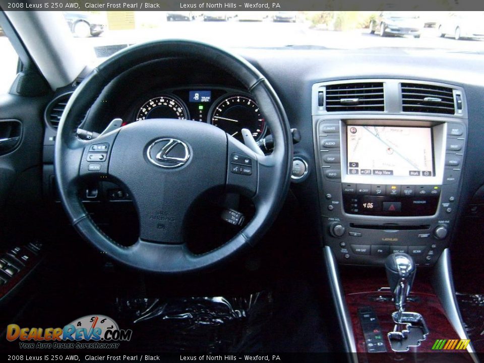 2008 Lexus IS 250 AWD Glacier Frost Pearl / Black Photo #14