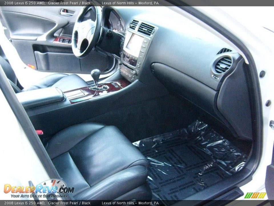 2008 Lexus IS 250 AWD Glacier Frost Pearl / Black Photo #16