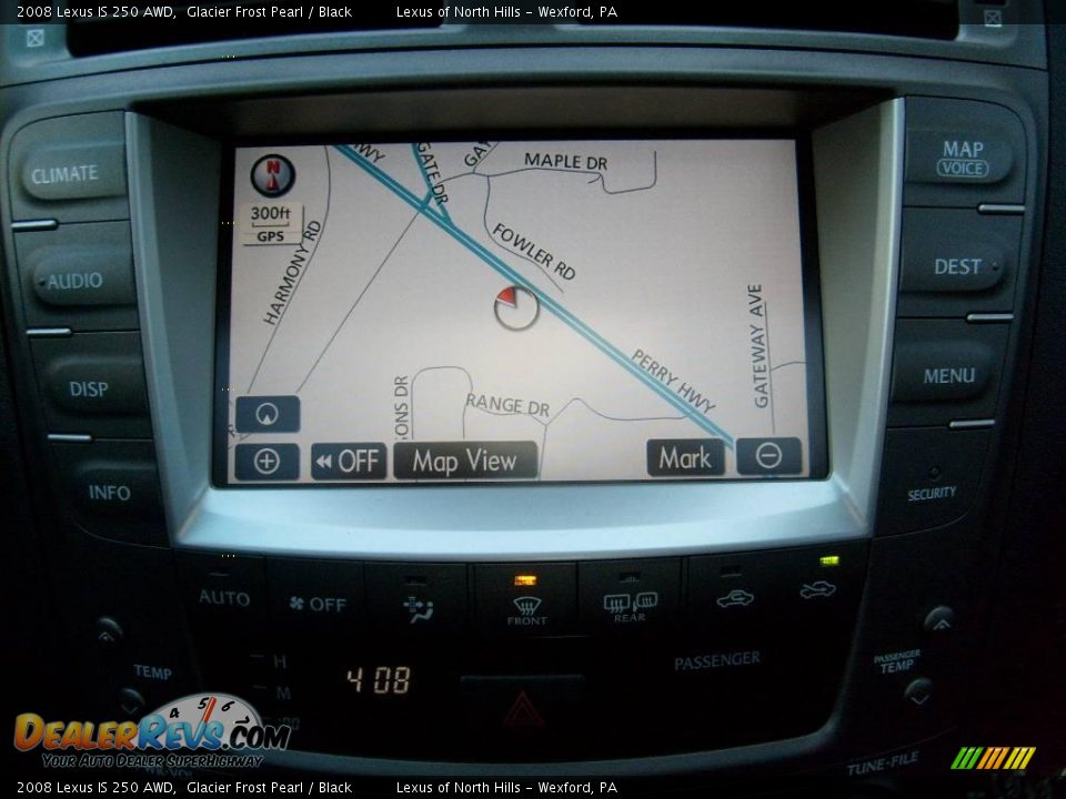 2008 Lexus IS 250 AWD Glacier Frost Pearl / Black Photo #17
