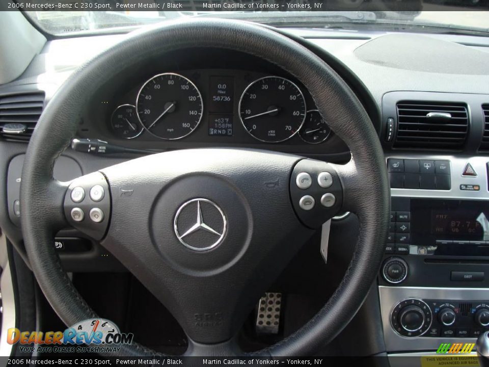 2006 Mercedes-Benz C 230 Sport Pewter Metallic / Black Photo #21