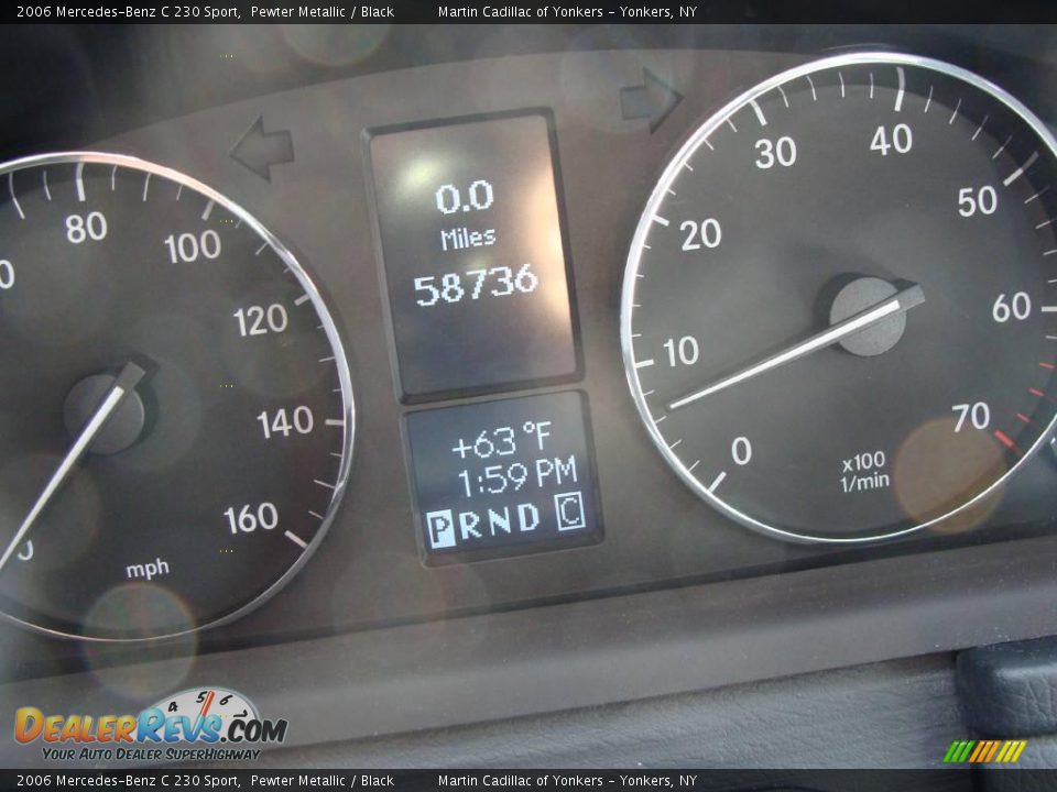 2006 Mercedes-Benz C 230 Sport Pewter Metallic / Black Photo #25