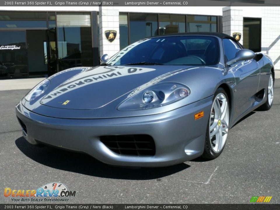 Front 3/4 View of 2003 Ferrari 360 Spider F1 Photo #2