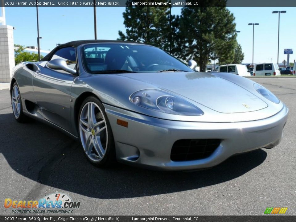 2003 Ferrari 360 Spider F1 Grigio Titanio (Grey) / Nero (Black) Photo #4