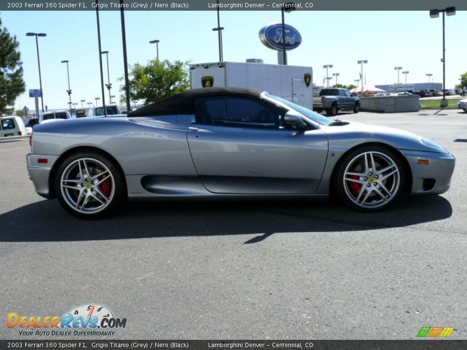 2003 Ferrari 360 Spider F1 Grigio Titanio (Grey) / Nero (Black) Photo #5