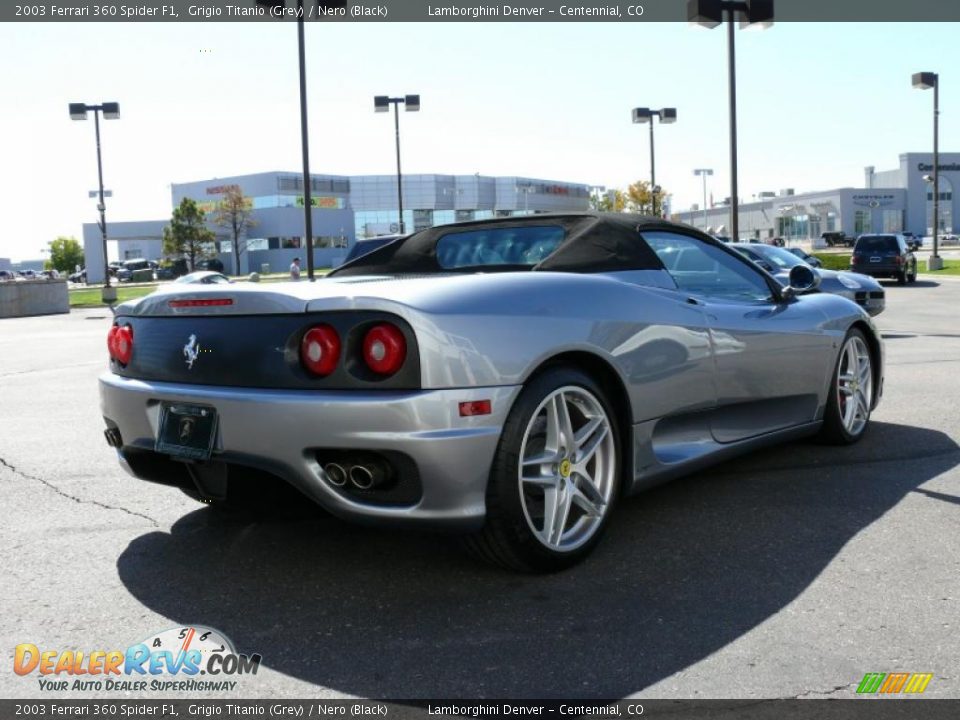 2003 Ferrari 360 Spider F1 Grigio Titanio (Grey) / Nero (Black) Photo #6