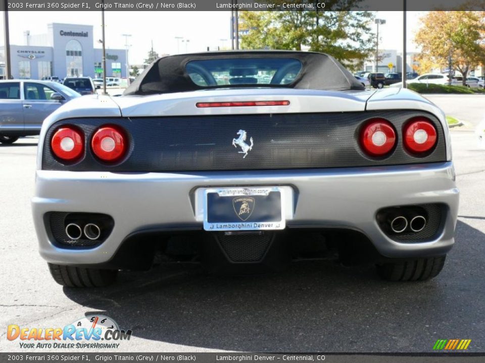 2003 Ferrari 360 Spider F1 Grigio Titanio (Grey) / Nero (Black) Photo #7