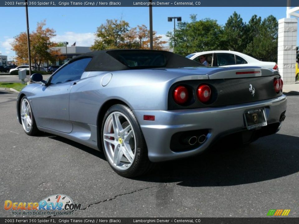 2003 Ferrari 360 Spider F1 Grigio Titanio (Grey) / Nero (Black) Photo #8