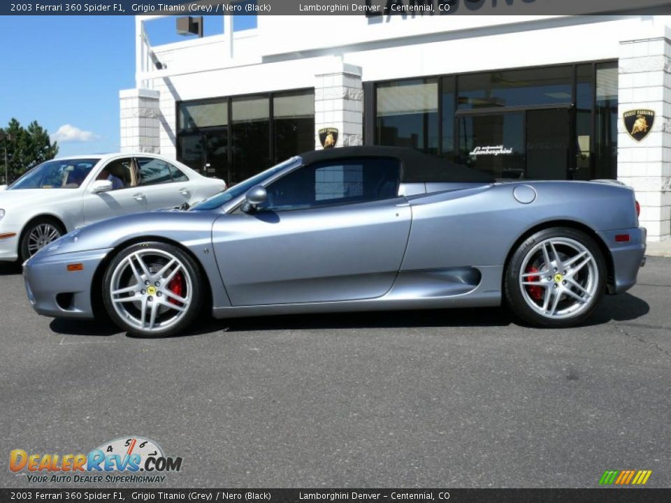 2003 Ferrari 360 Spider F1 Grigio Titanio (Grey) / Nero (Black) Photo #9