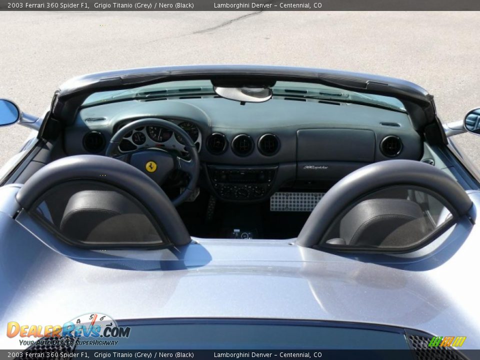 Nero (Black) Interior - 2003 Ferrari 360 Spider F1 Photo #32