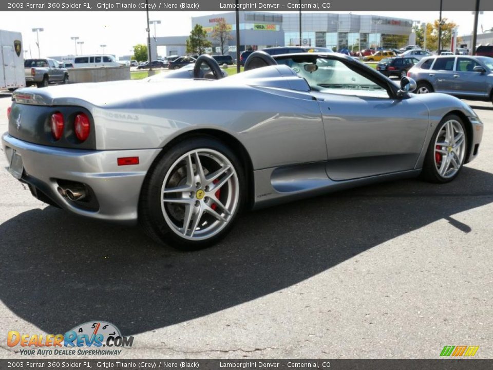 2003 Ferrari 360 Spider F1 Grigio Titanio (Grey) / Nero (Black) Photo #33