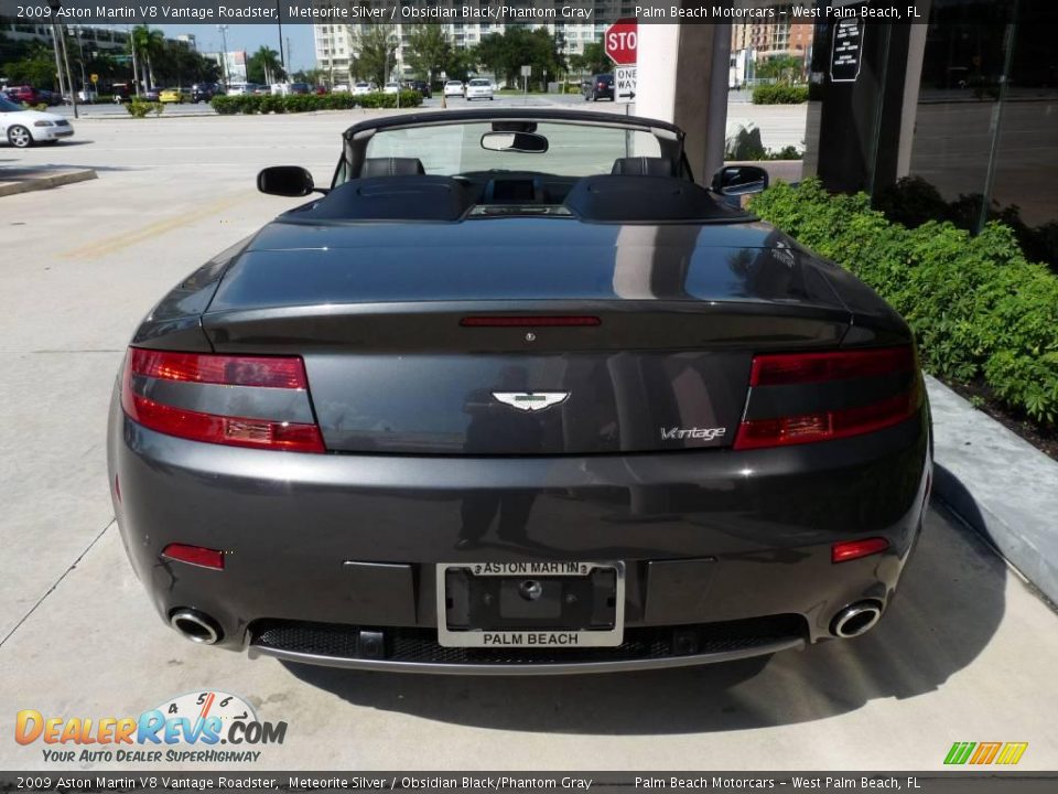 2009 Aston Martin V8 Vantage Roadster Meteorite Silver / Obsidian Black/Phantom Gray Photo #5