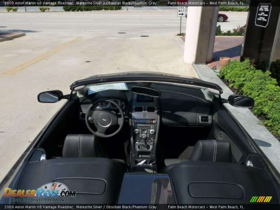 2009 Aston Martin V8 Vantage Roadster Meteorite Silver / Obsidian Black/Phantom Gray Photo #12