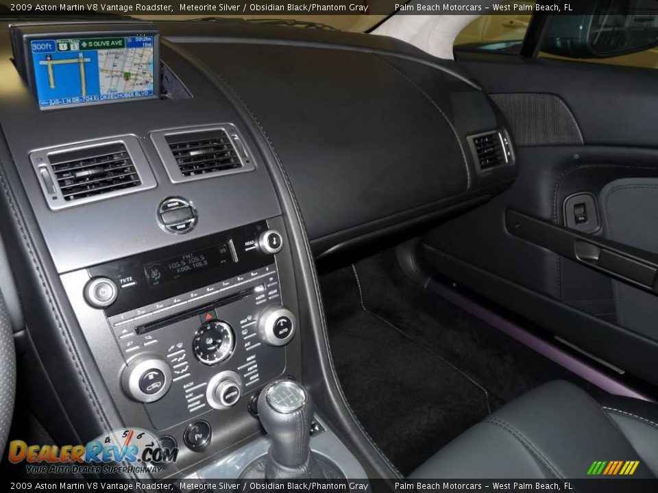 2009 Aston Martin V8 Vantage Roadster Meteorite Silver / Obsidian Black/Phantom Gray Photo #16