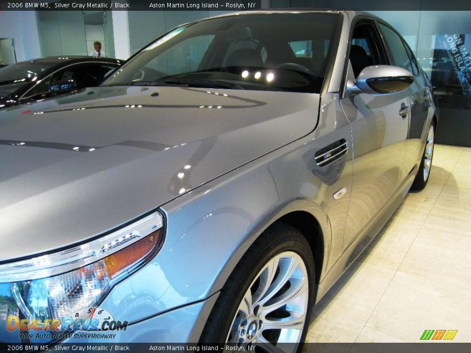 2006 BMW M5 Silver Gray Metallic / Black Photo #9
