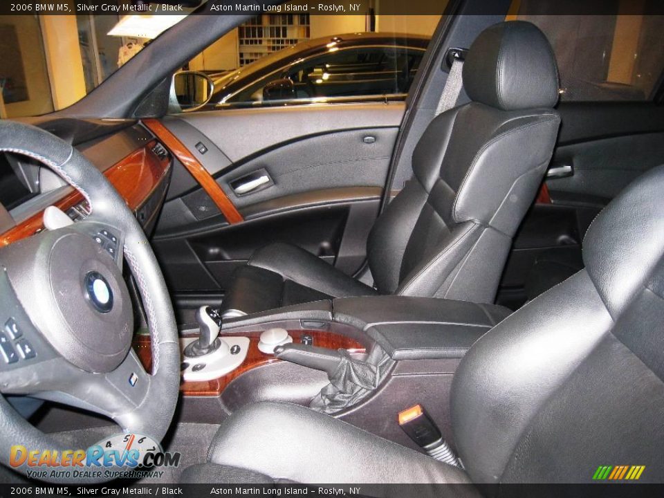 2006 BMW M5 Silver Gray Metallic / Black Photo #14