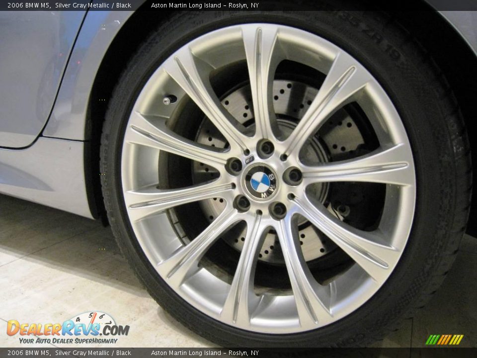 2006 BMW M5 Silver Gray Metallic / Black Photo #21