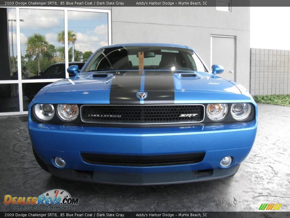 2009 Dodge Challenger SRT8 B5 Blue Pearl Coat / Dark Slate Gray Photo #3