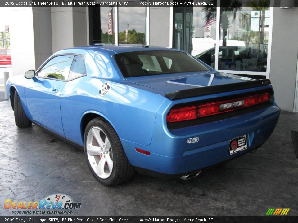 2009 Dodge Challenger SRT8 B5 Blue Pearl Coat / Dark Slate Gray Photo #7