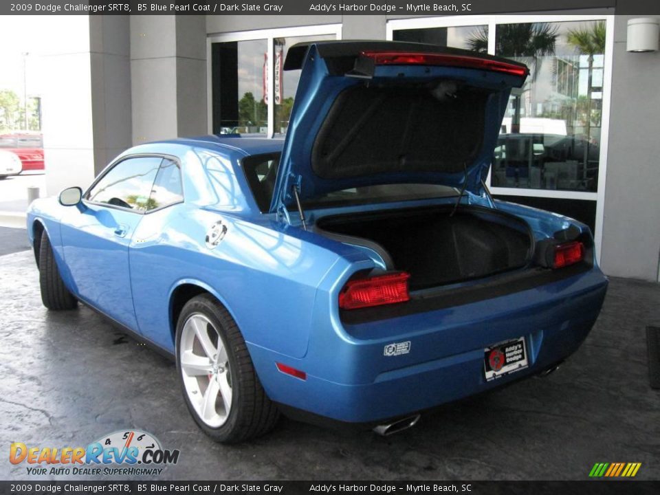 2009 Dodge Challenger SRT8 B5 Blue Pearl Coat / Dark Slate Gray Photo #10