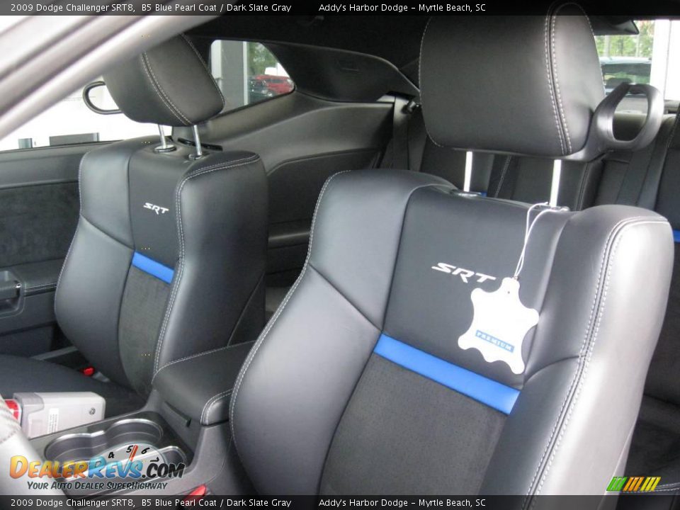 2009 Dodge Challenger SRT8 B5 Blue Pearl Coat / Dark Slate Gray Photo #12
