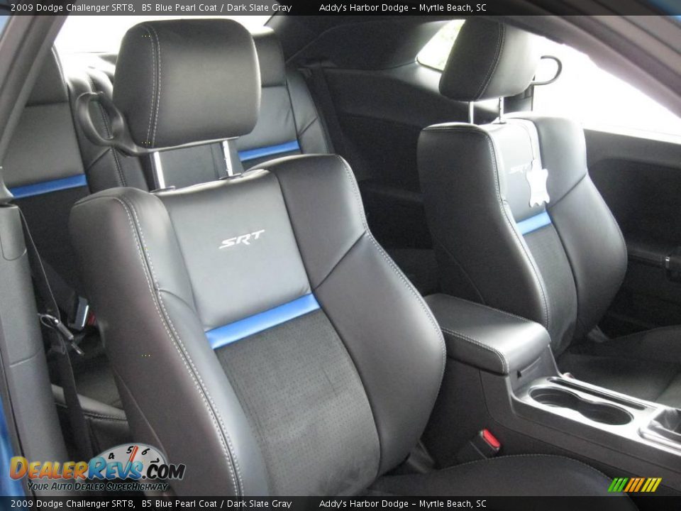 2009 Dodge Challenger SRT8 B5 Blue Pearl Coat / Dark Slate Gray Photo #16