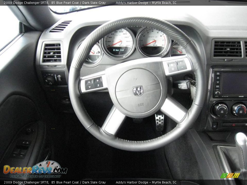 2009 Dodge Challenger SRT8 B5 Blue Pearl Coat / Dark Slate Gray Photo #18