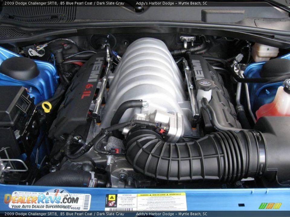 2009 Dodge Challenger SRT8 B5 Blue Pearl Coat / Dark Slate Gray Photo #25
