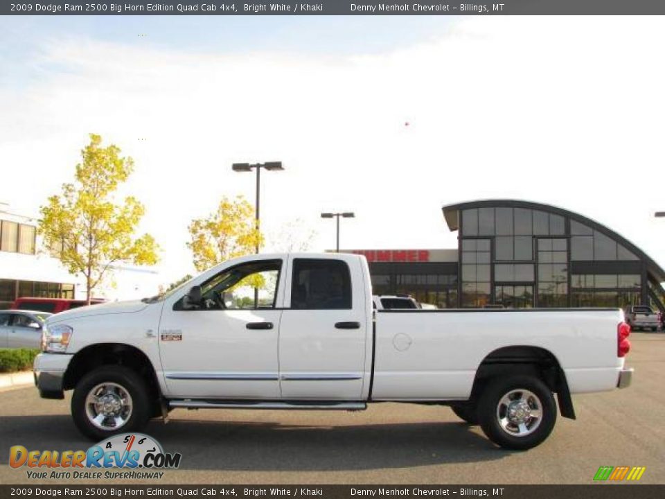 2009 Dodge Ram 2500 Big Horn Edition Quad Cab 4x4 Bright White / Khaki Photo #1