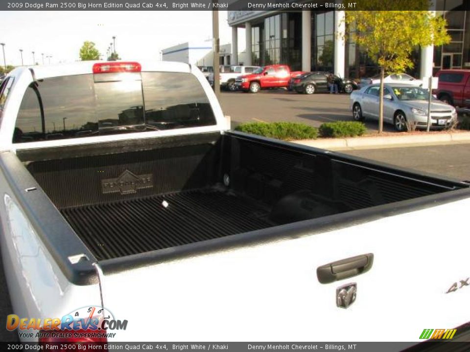 2009 Dodge Ram 2500 Big Horn Edition Quad Cab 4x4 Bright White / Khaki Photo #8