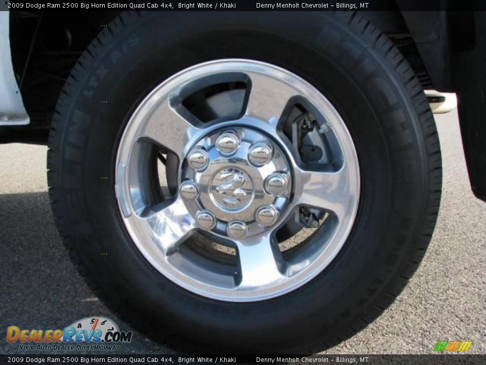 2009 Dodge Ram 2500 Big Horn Edition Quad Cab 4x4 Bright White / Khaki Photo #10