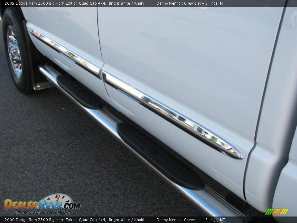 2009 Dodge Ram 2500 Big Horn Edition Quad Cab 4x4 Bright White / Khaki Photo #11