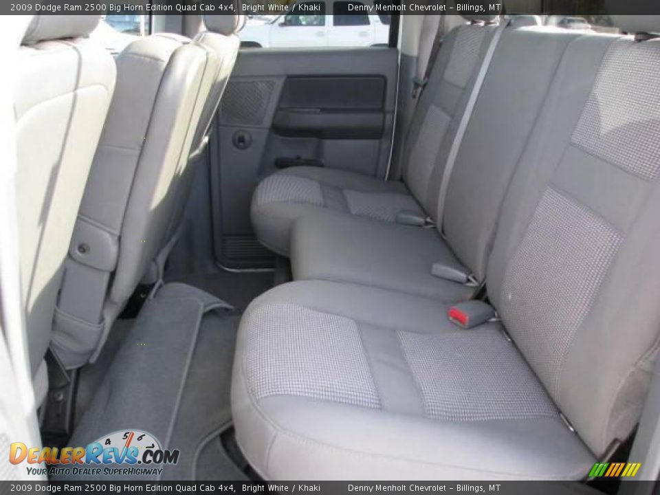 2009 Dodge Ram 2500 Big Horn Edition Quad Cab 4x4 Bright White / Khaki Photo #13