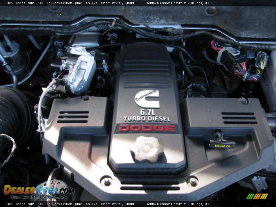 2009 Dodge Ram 2500 Big Horn Edition Quad Cab 4x4 Bright White / Khaki Photo #18