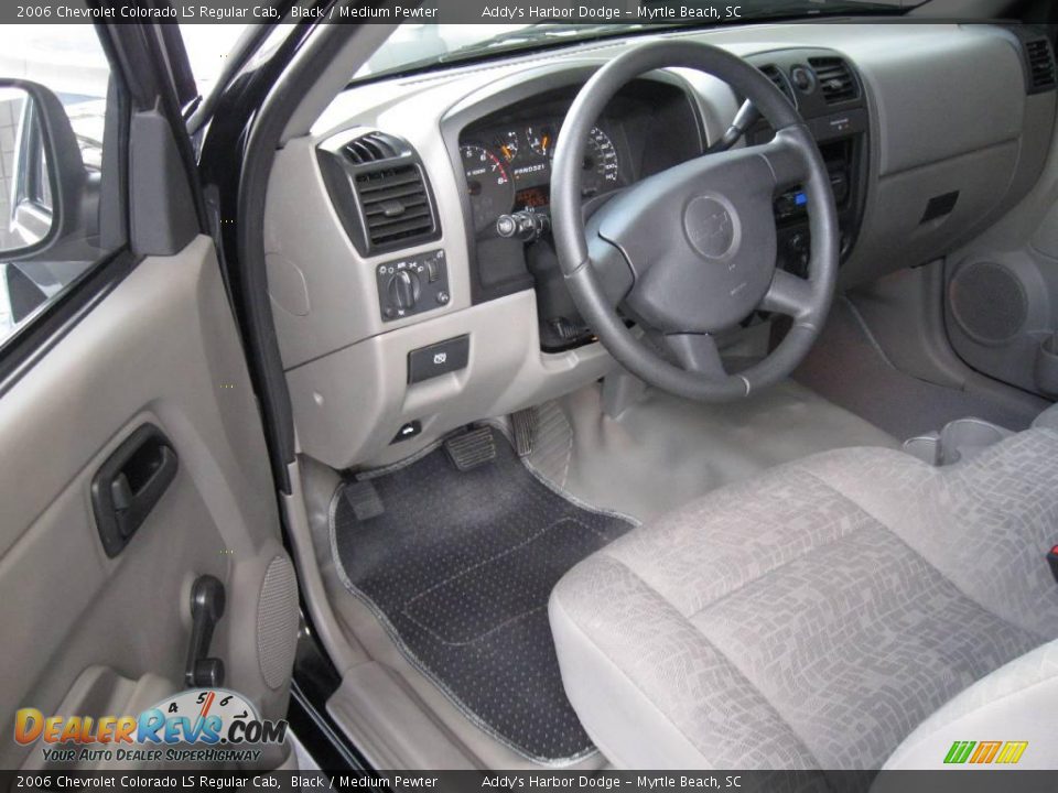 2006 Chevrolet Colorado LS Regular Cab Black / Medium Pewter Photo #13